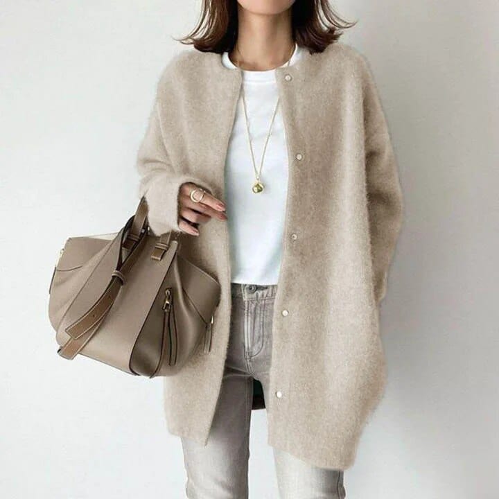 Livia Fairlie Buttoned Knit Coat
