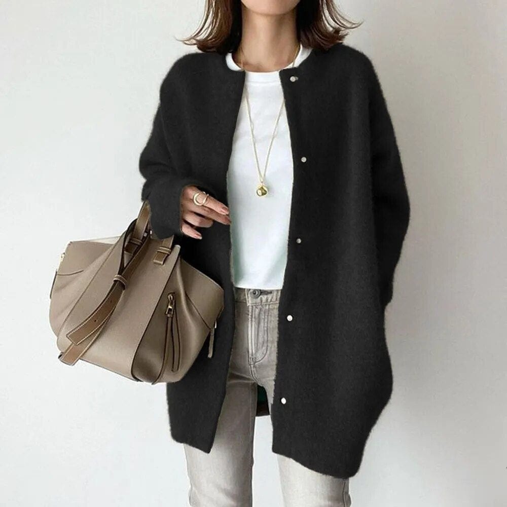 Livia Fairlie Buttoned Knit Coat