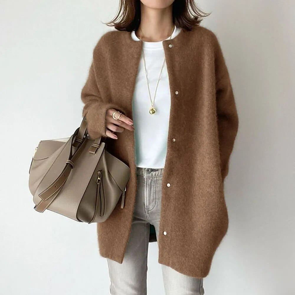Livia Fairlie Buttoned Knit Coat