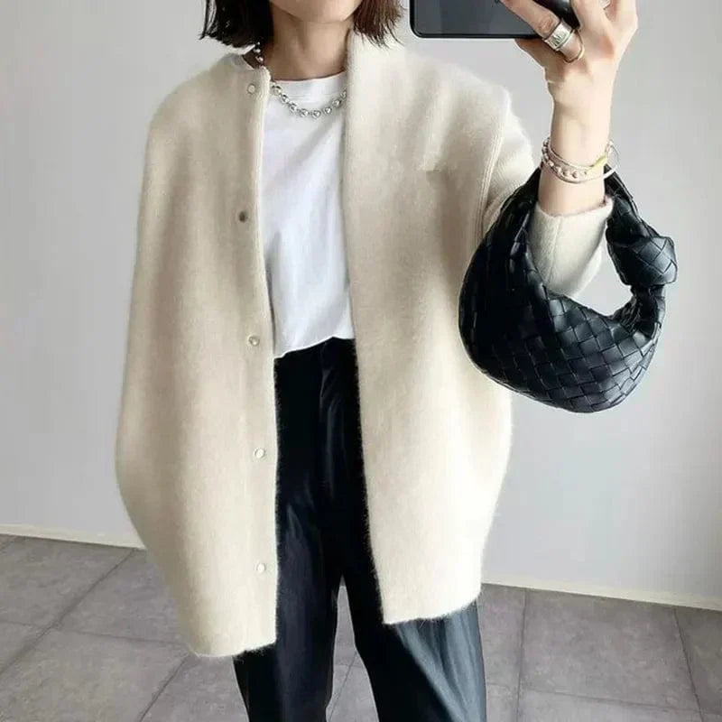 Livia Fairlie Buttoned Knit Coat
