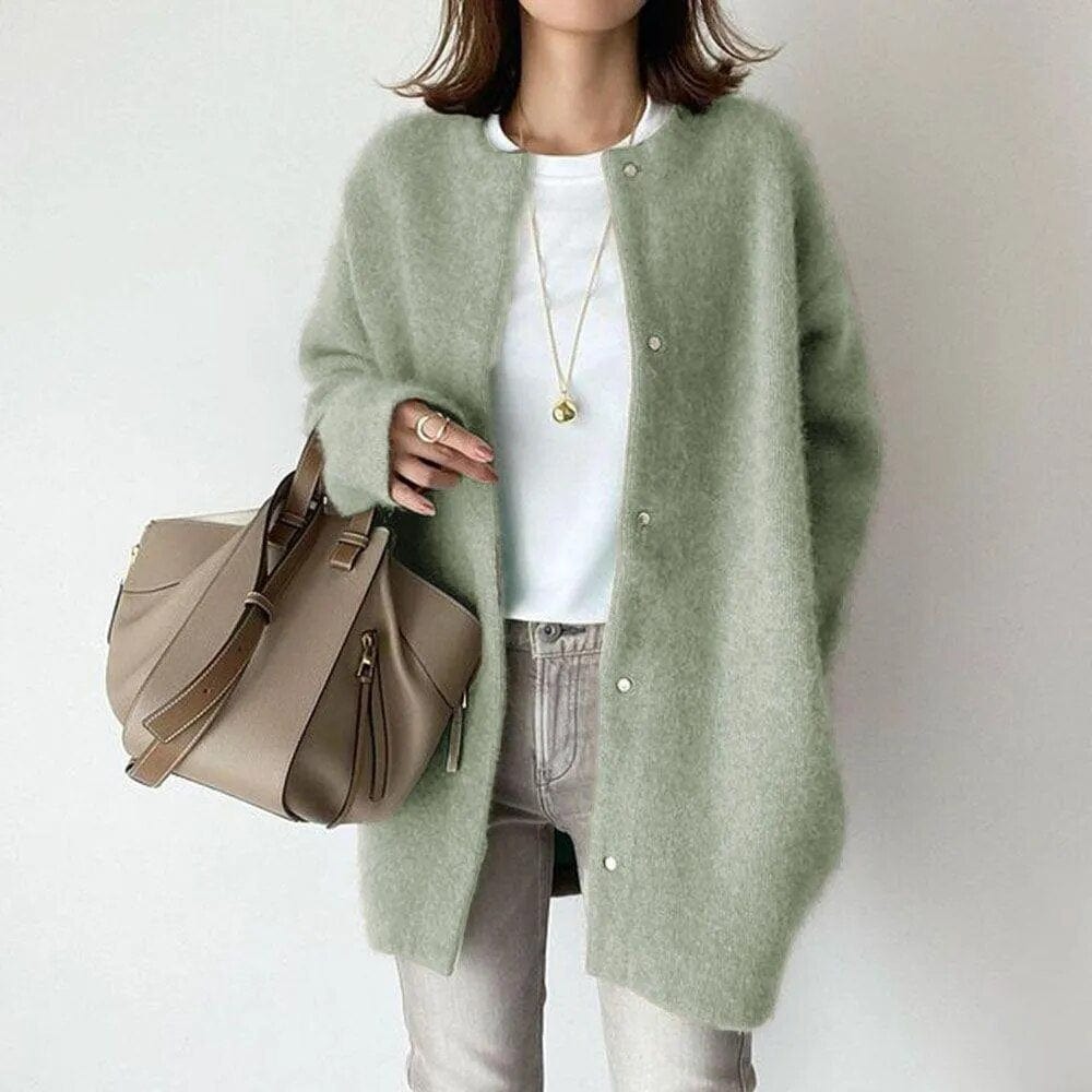 Livia Fairlie Buttoned Knit Coat