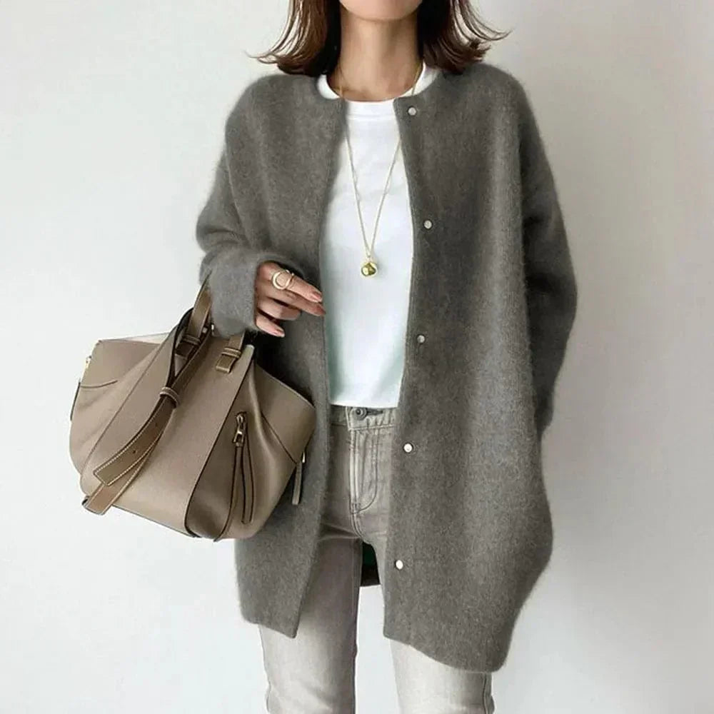Livia Fairlie Buttoned Knit Coat