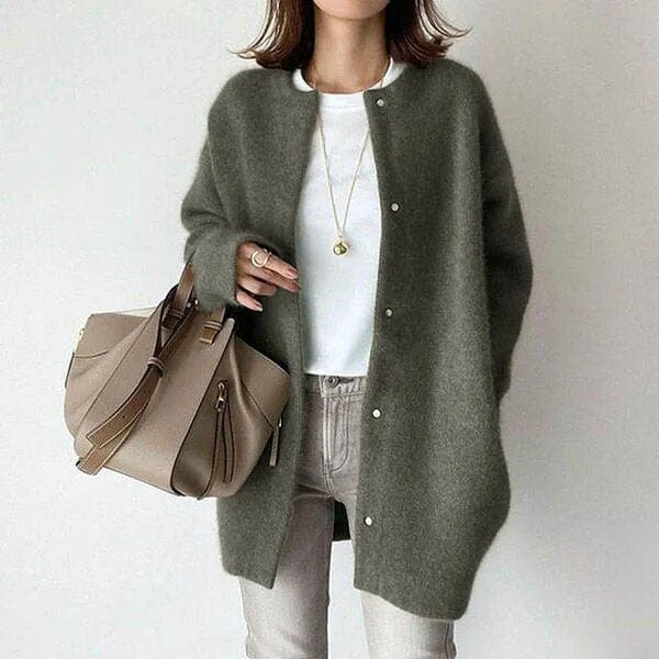 Livia Fairlie Buttoned Knit Coat