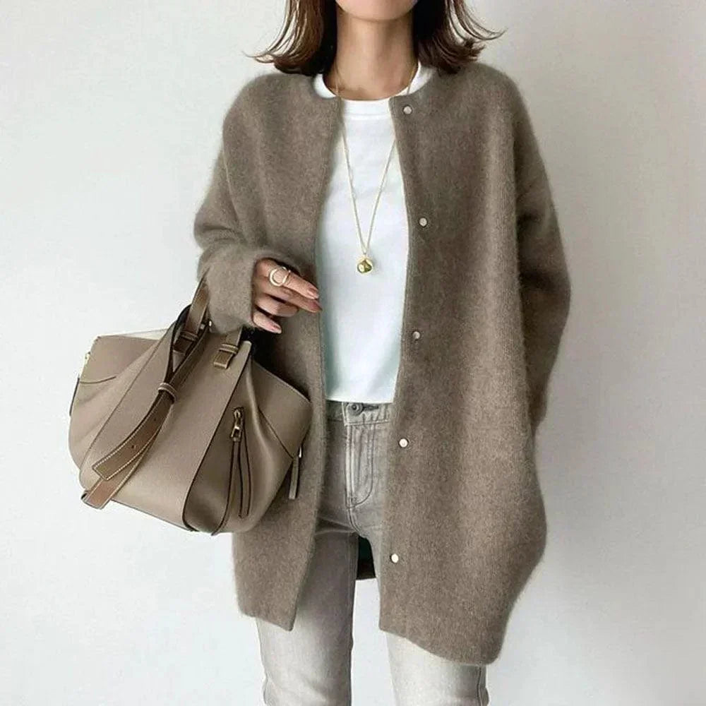 Livia Fairlie Buttoned Knit Coat
