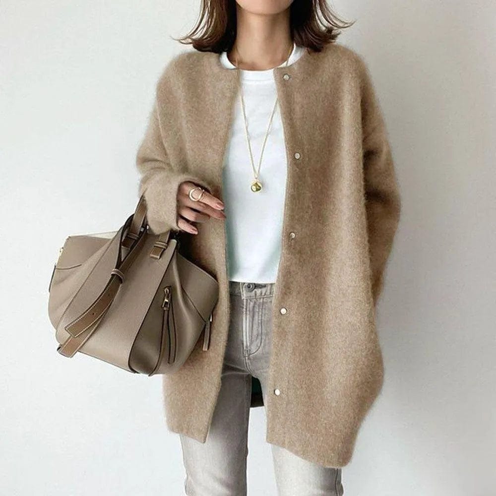 Livia Fairlie Buttoned Knit Coat