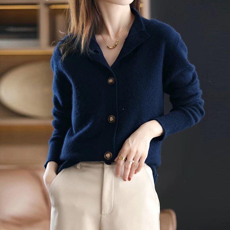 Katarina Rutherford Balloon Sleeve Knit Cardigan
