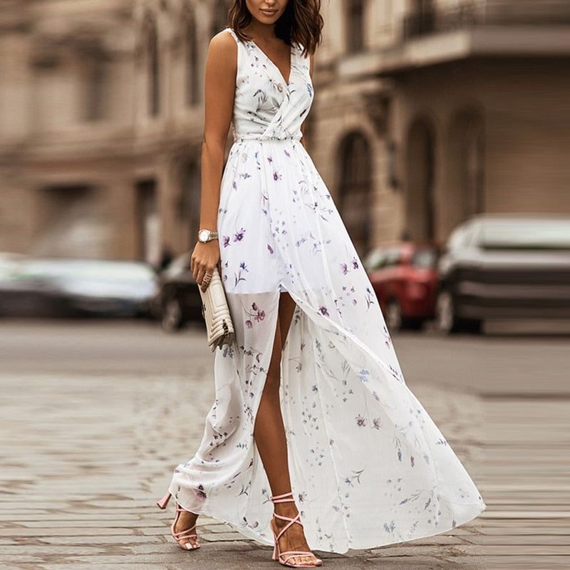 Ghislaine Rutherford Floor Length Wedding Guest Dress